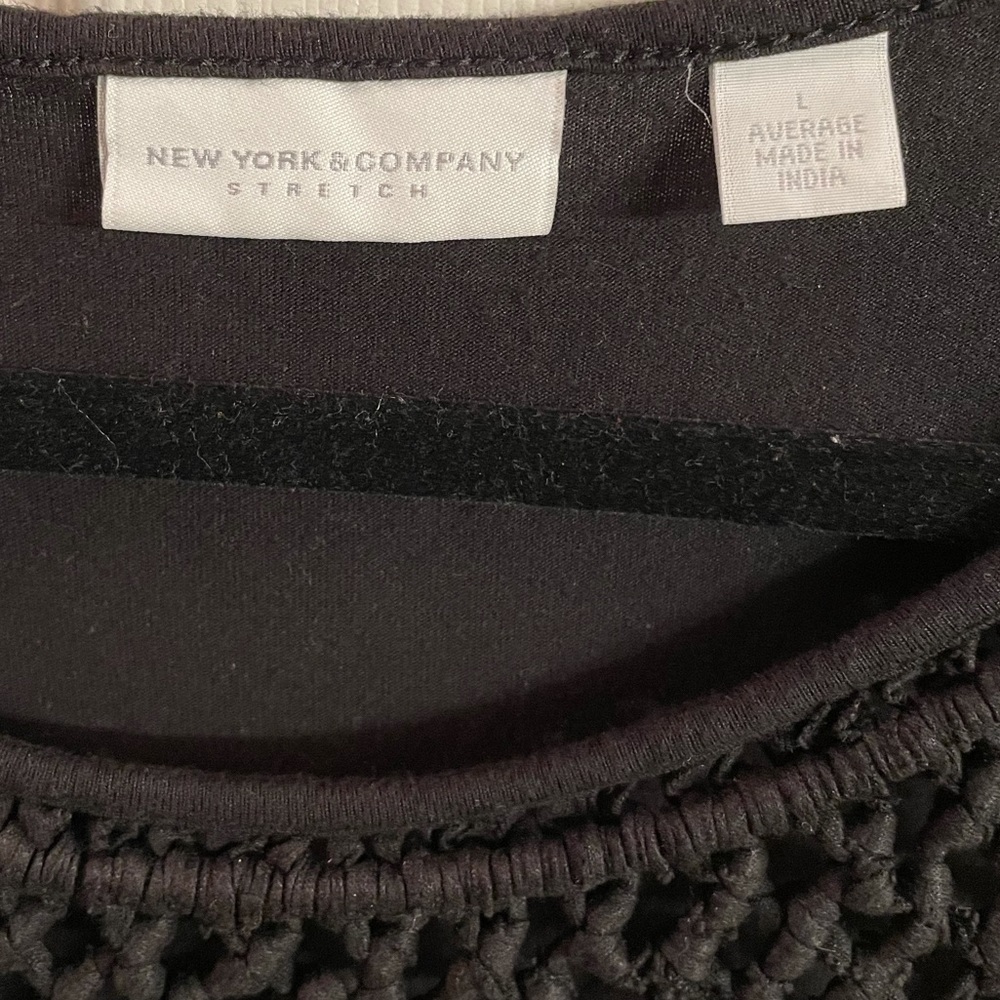 NY&CO black work blouse. Size L. - Picture 4 of 5